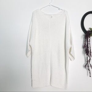Lou & Grey White Sweater Tunic Dress